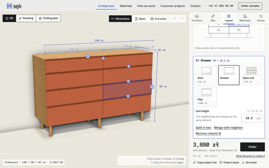 Sęk: Configurator